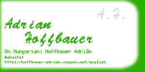 adrian hoffbauer business card