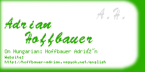 adrian hoffbauer business card